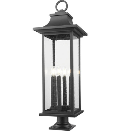 Z-Lite - 5017PHXLR-533PM-BK - Tiberius 36.75" Outdoor Pier Mount Light