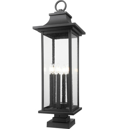 Z-Lite - 5017PHXLS-SQPM-BK - Tiberius 36.5" Outdoor Pier Mount Light