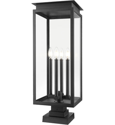 Z-Lite - 5018PHBS-SQPM-BK - Nova 29.25" Outdoor Pier Mount Light
