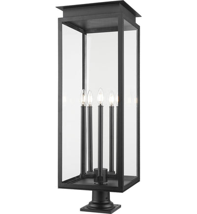 Z-Lite - 5018PHXLR-533PM-BK - Nova 37" Outdoor Pier Mount Light