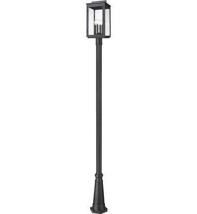 Z-Lite - 5019PHBR-5011P-BK - Hartwell 116.75" Outdoor Post Light