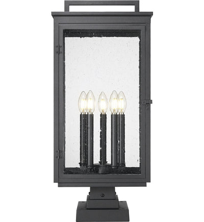 Z-Lite - 5019PHXLS-SQPM-BK - Hartwell 27.75" Outdoor Pier Mount Light