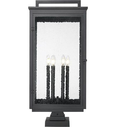 Z-Lite - 5019PHXXLS-SQPM-BK - Hartwell 34" Outdoor Pier Mount Light
