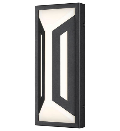 Z-Lite - 5028S-BK-LED - Banff 12-inch Outdoor Wall Sconce