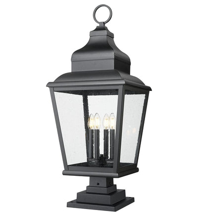 Z-Lite - 5029PHXLS-LSQPM-BK - Raphael 35-inch Outdoor Pier Mounted Light