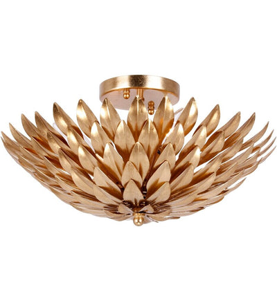 Crystorama - Broche 16" Semi Flush