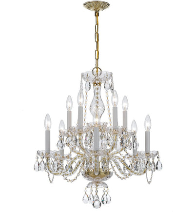 Crystorama - 5080-PB-CL-I - Traditional Crystal 23" Chandelier