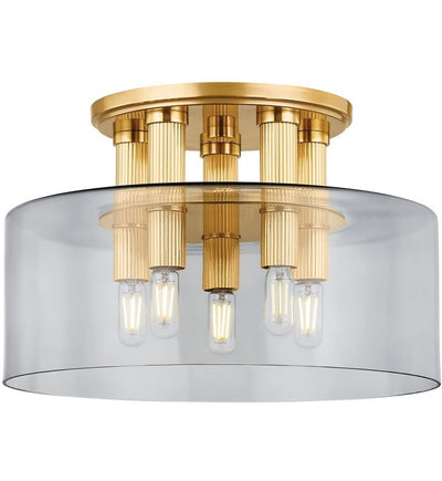 Hudson Valley - 5135-AGB - Crystler 15" Flush Mount