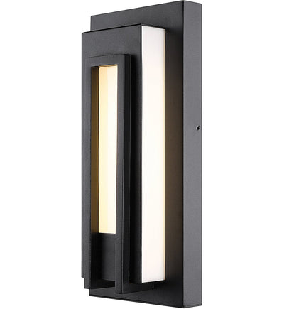Z-Lite - 520S-BK-LED - Keaton 12.5" Outdoor Wall Sconce