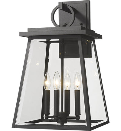 Z-Lite - 521B-BK - Broughton 21" Outdoor Wall Sconce