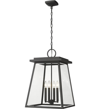 Z-Lite - 521CHXL-BK - Broughton 15.75" Outdoor Pendant