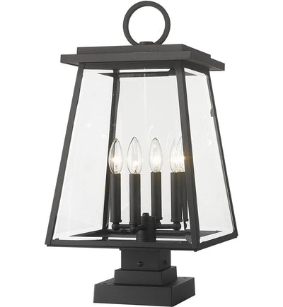 Z-Lite - 521PHBS-SQPM-BK - Broughton 24.25" Pier Mount