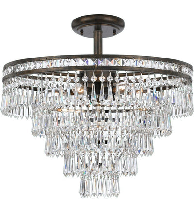 Crystorama - 5264-EB-CL-MWP_CEILING - Mercer 20" Semi Flush