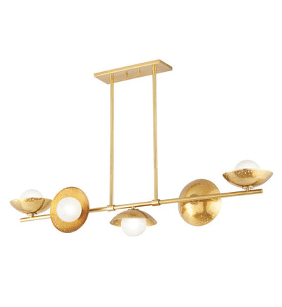 Hudson Valley - 5355-AGB - Glimmer 50" Island Light