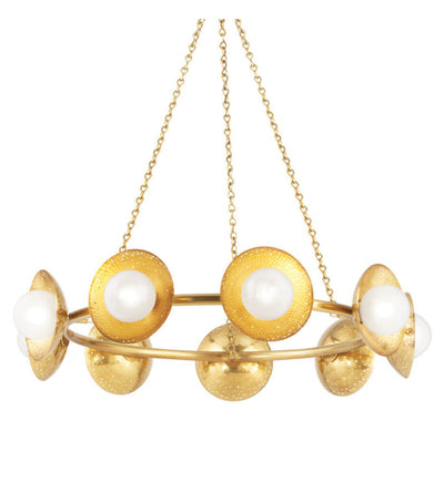 Hudson Valley - 5359-AGB - Glimmer 40" Chandelier