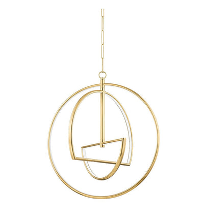 Hudson Valley - 5428-AGB - Welland 28" Chandelier