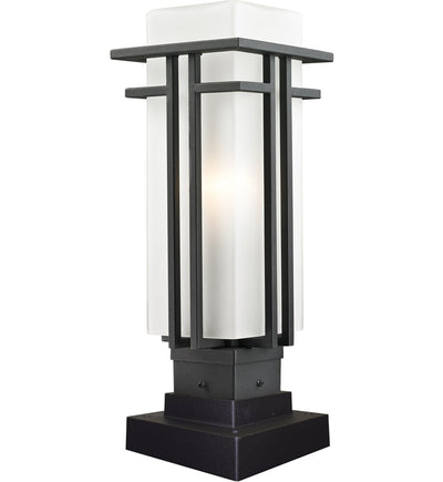 Z-Lite - 549PHM-SQPM-BK - Abbey 18.25" Outdoor Pier Mount
