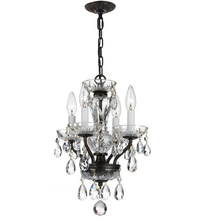 Crystorama - Traditional Crystal 11" Mini Chandelier