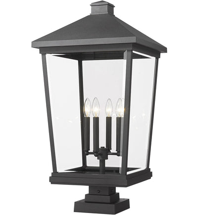 Z-Lite - 568PHXXLS-SQPM-BK - Beacon 32" Outdoor Pier Mount