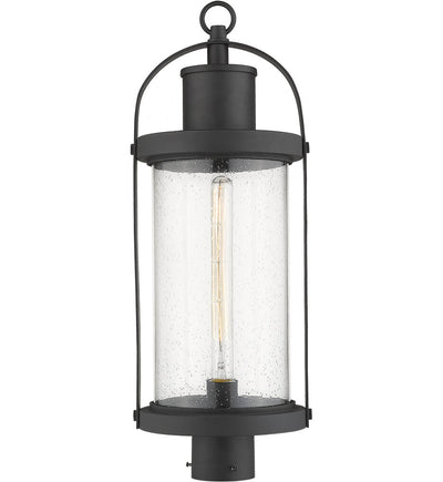 Z-Lite - 569PHB-BK - Roundhouse 25" Outdoor Post Mount
