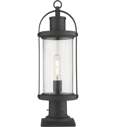 Z-Lite - 569PHM-533PM-BK - Roundhouse 22.5" Outdoor Pier Mount