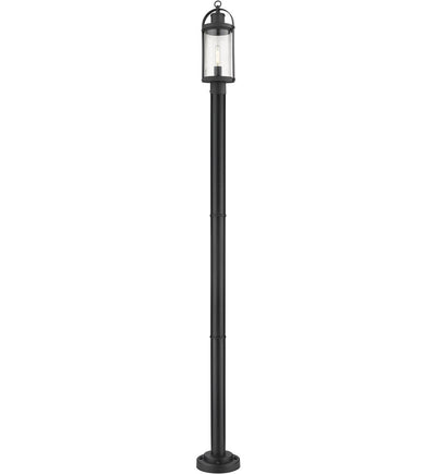 Z-Lite - 569PHM-567P-BK - Roundhouse 94" Outdoor Post Light