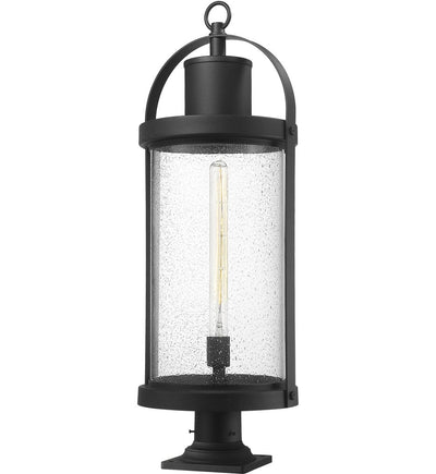 Z-Lite - 569PHXL-533PM-BK - Roundhouse 33.25" Outdoor Pier Mount