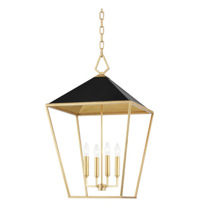 Hudson Valley - 5718-GL/BK - Paxton 18" Pendant