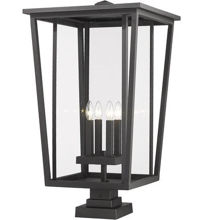 Z-Lite - 571PHXXLS-SQPM-BK - Seoul 32" Outdoor Pier Mount