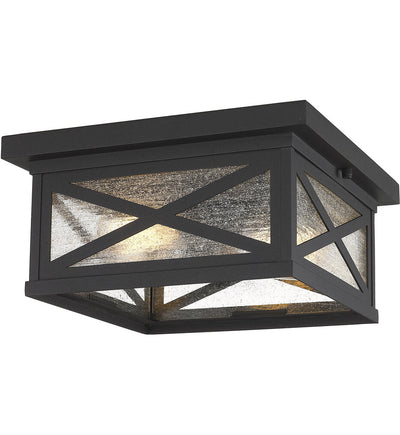 Z-Lite - 583F-BK - Brookside 12" Outdoor Flush Mount