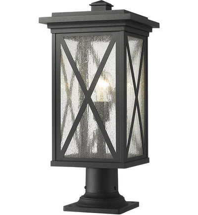 Z-Lite - 583PHBR-533PM-BK - Brookside 21.5" Outdoor Pier Mount