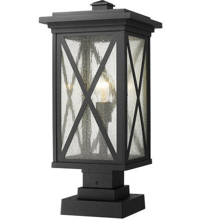 Z-Lite - 583PHBS-SQPM-BK - Brookside 21.25" Outdoor Pier Mount