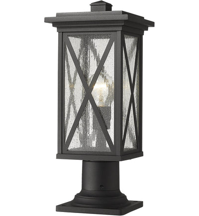 Z-Lite - 583PHMR-533PM-BK - Brookside 18.5" Outdoor Pier Mount
