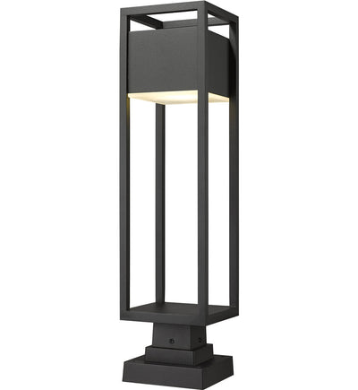 Z-Lite - 585PHBS-SQPM-BK-LED - Barwick 28.25" Outdoor Pier Mount