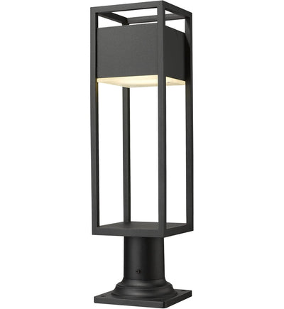 Z-Lite - 585PHMR-533PM-BK-LED - Barwick 23.25" Outdoor Pier Mount