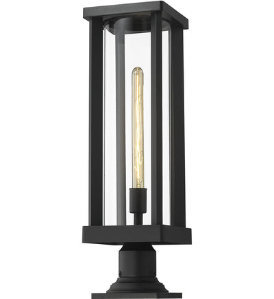 Z-Lite - 586PHBR-533PM-BK - Glenwood 22" Outdoor Pier Mount