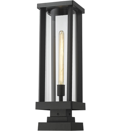 Z-Lite - 586PHBS-SQPM-BK - Glenwood 22.5" Outdoor Pier Mount