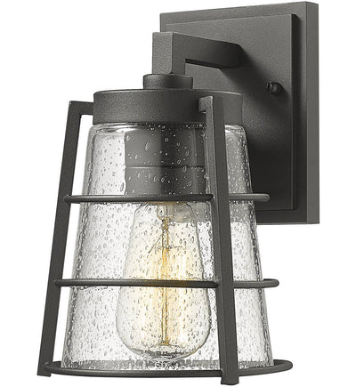 Z-Lite - 591S-BK - Helix 9.25" Outdoor Wall Sconce