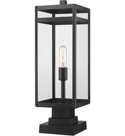 Z-Lite - 596PHBS-SQPM-BK - Nuri 23" Outdoor Pier Mount