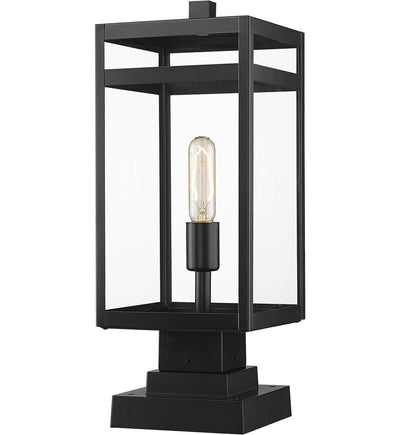 Z-Lite - 596PHMS-SQPM-BK - Nuri 19.5" Outdoor Pier Mount