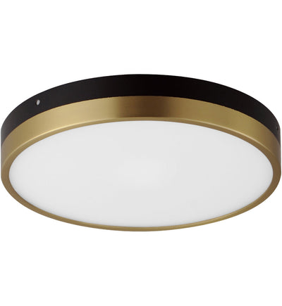 Maxim Lighting - 59702WTBKAB - Dapper 12" Flush Mount