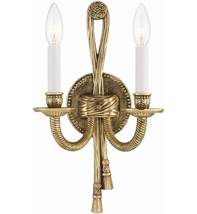 Crystorama - 650-OB - Cast Brass Wall Mount 15" Wall Sconce