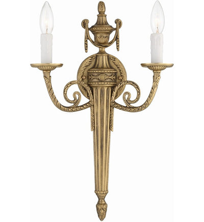 Crystorama - 662-MB - Cast Brass Wall Mount 20" Wall Sconce
