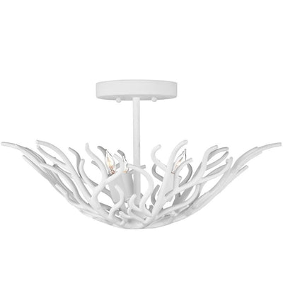 Currey & Company - 9000-1124 - Snowfall 21.5" Semi-Flush Mount
