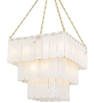 Hudson Valley - 7433-AGB - Moissanite 26" Chandelier
