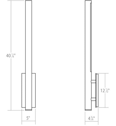 Sonneman - Flue 40" Wall Sconce