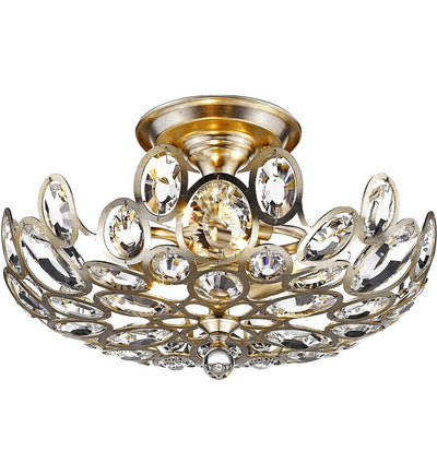 Crystorama - 7583-DT - Sterling 16" Semi-Flush Mount
