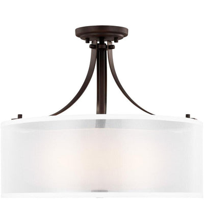 Generation Lighting - Elmwood Park 19" Semi-Flush