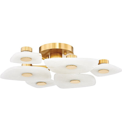 Hudson Valley - 7828-AGB - Holmdel 27.75" Semi-Flush Mount