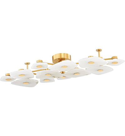 Hudson Valley - 7854-AGB - Holmdel 54" Semi-Flush Mount